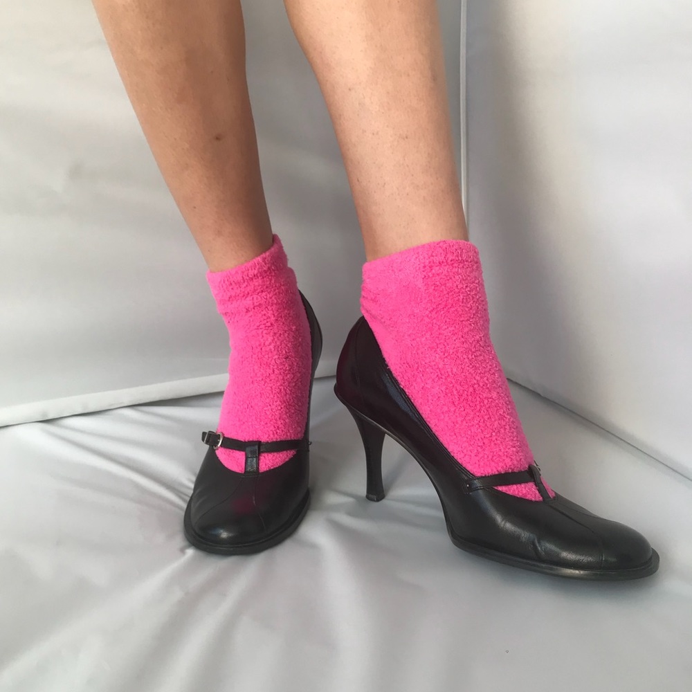 BCBG Maxazria Black Mary Jane heels sz US 7.5 - Picture 3 of 12